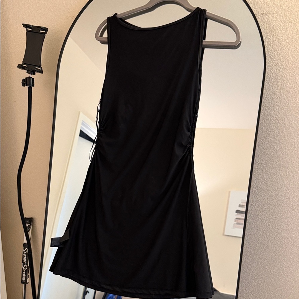 H&M Black One Shoulder Dress